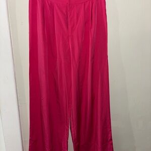 Vibrant Pink Wide-Leg Pants